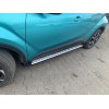 Toyota C-HR Боковые подножки Оригинал V1 (2 шт, алюм.) - 55395-11