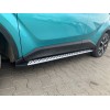 Toyota C-HR Боковые подножки Оригинал V1 (2 шт, алюм.) - 55395-11
