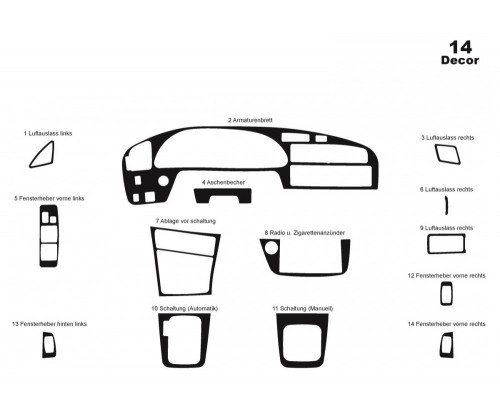 Дерево для Toyota Camry 1991-1996.