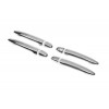 Накладки на ручки (4 шт, нерж) OmsaLine, Італійська нержавіюча сталь для Toyota Camry 2007-2011 - 48857-11