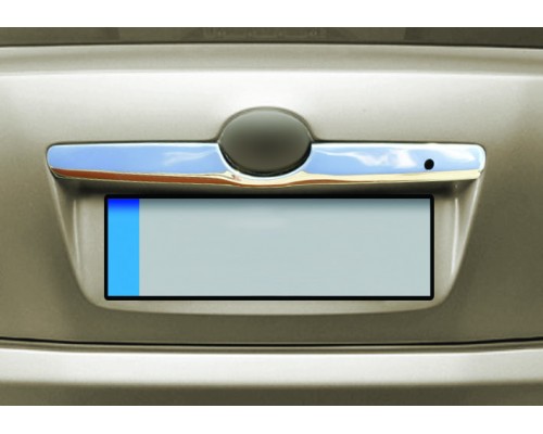 Накладка над номером (нерж) OmsaLine - Итальянская нержавейка для Toyota Camry 2007-2011 - 48858-11
