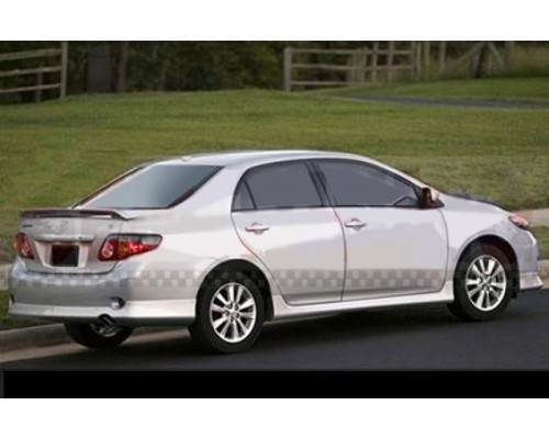 Накладка на задній бампер (під фарбування) Toyota Corolla 2007-2013 - 80929-11
