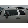 Комплект молдингов на окна (нержавейка, 16 шт) для Toyota FJ Cruiser