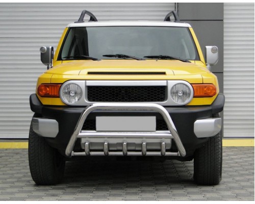Кенгурятник WT003 (нерж) для Toyota FJ Cruiser