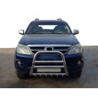 Кенгурятник F12-11 (нерж) для Toyota Fortuner 2006-2015