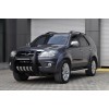 Боковые пороги Tayga Black (2 шт, алюм) для Toyota Fortuner 2006-2015 - 71884-11