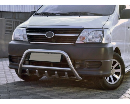 Кенгурятник WT003 (нерж) для Toyota HiAce