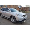 Передній захист ST014 (нерж.) d60/60 для Toyota Highlander 2008-2013