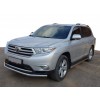 Передній захист ST014 (нерж.) d60/60 для Toyota Highlander 2008-2013