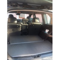 Коврик в багажник EVA (2 части, черный) для Toyota Highlander 2008-2013