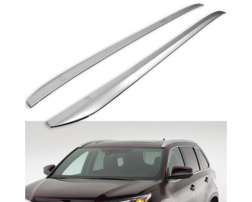 Рейлинги Luxury дизайн (2 шт) для Toyota Highlander 2014-2019
