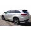 Задні куточки (2 шт, нерж) для Toyota Highlander 2014-2019