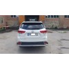 Задній захист AK005-2 (2 шт, нерж) для Toyota Highlander 2014-2019