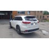 Задній захист AK005-2 (2 шт, нерж) для Toyota Highlander 2014-2019