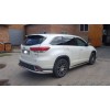 Задній захист AK005-2 (2 шт, нерж) для Toyota Highlander 2014-2019