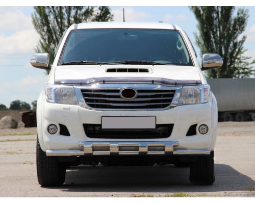 Передній захист ST015 (нерж.) для Toyota Hilux 2006-2015