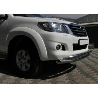 Передній захист ST017 (нерж.) для Toyota Hilux 2006-2015