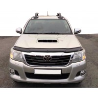 Дефлектор капота 2011-2015 (EuroCap) для Toyota Hilux 2006-2015