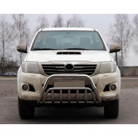 Кенгурятник WT002 (нерж.) для Toyota Hilux 2006-2015