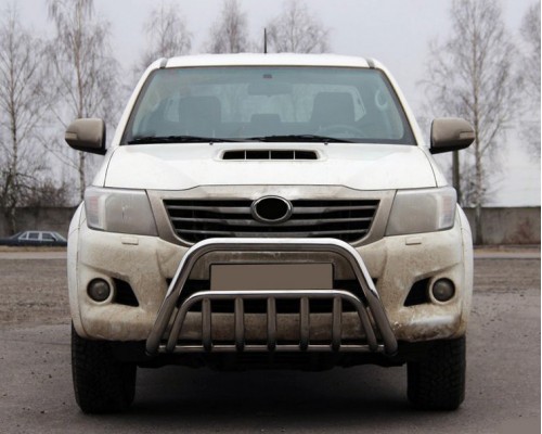 Кенгурятник WT002 (нерж.) для Toyota Hilux 2006-2015