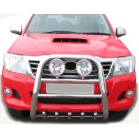 Кенгурятник QT007 (нерж.) для Toyota Hilux 2006-2015