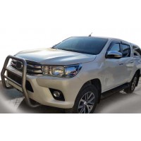 Передній захист QT007 (нерж) для Toyota Hilux 2015+