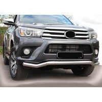 Передній захист ST007 (нерж) для Toyota Hilux 2015+