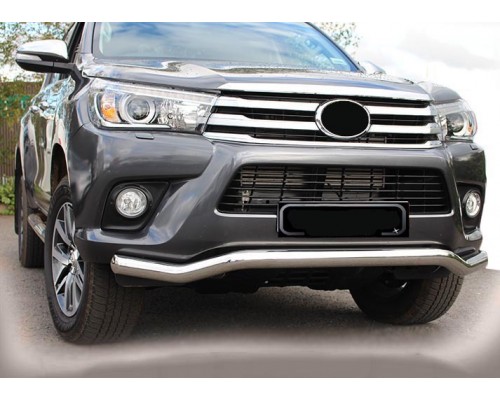 Передній захист ST007 (нерж) для Toyota Hilux 2015+