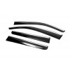 Вітровики з хромом (4 шт., Sunplex Chrome) для Toyota Hilux 2015+ - 80682-11