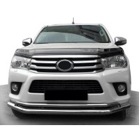 Передній захист ST017 (нерж) для Toyota Hilux 2015+