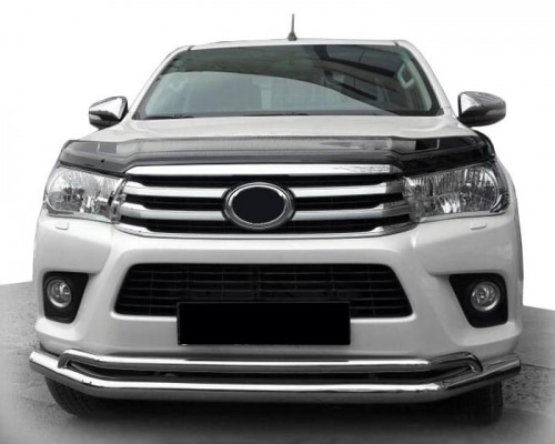 Передній захист ST017 (нерж) для Toyota Hilux 2015+