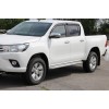 Бічні пороги KB001 (нерж) 60 мм для Toyota Hilux 2015+