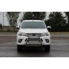 Передній захист QT008 (нерж) для Toyota Hilux 2015+