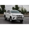Передній захист QT008 (нерж) для Toyota Hilux 2015+