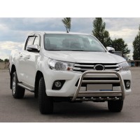 Передній захист WT010 (нерж) для Toyota Hilux 2015+