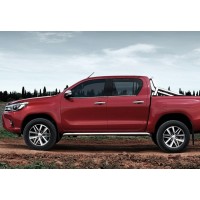 Окантовка стекол (4 шт, нерж) для Toyota Hilux 2015+