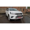 Кенгурятник WT007 (нерж) для Toyota Hilux 2015+