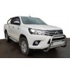 Кенгурятник WT007 (нерж) для Toyota Hilux 2015+