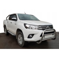 Кенгурятник WT007 (нерж) для Toyota Hilux 2015+