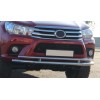 Передній захист ST016 (нерж) для Toyota Hilux 2015+