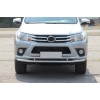 Передній захист ST016 (нерж) для Toyota Hilux 2015+