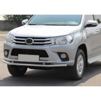 Передній захист ST016 (нерж) для Toyota Hilux 2015+