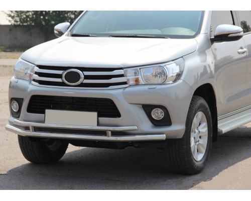 Передній захист ST016 (нерж) для Toyota Hilux 2015+