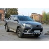 Передній захист F3-34 (нерж.) для Toyota Hilux 2015+