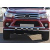 Передній захист ST015 (нерж) для Toyota Hilux 2015+