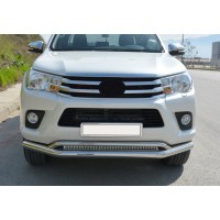 Передній ус подвійний Vegas (нерж) d70/42 мм для Toyota Hilux 2015+