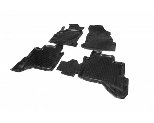Гумові килимки (4 шт, Niken 3D) для Toyota Hilux 2015+ - 72588-11