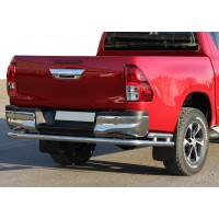 Задня дуга AK005-2 (нерж.) для Toyota Hilux 2015+