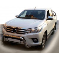 Передній захист WT009 (нерж) для Toyota Hilux 2015+