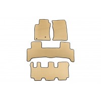 Коврики EVA (3 ряда, Бежевый) для Toyota Land Cruiser Prado 120